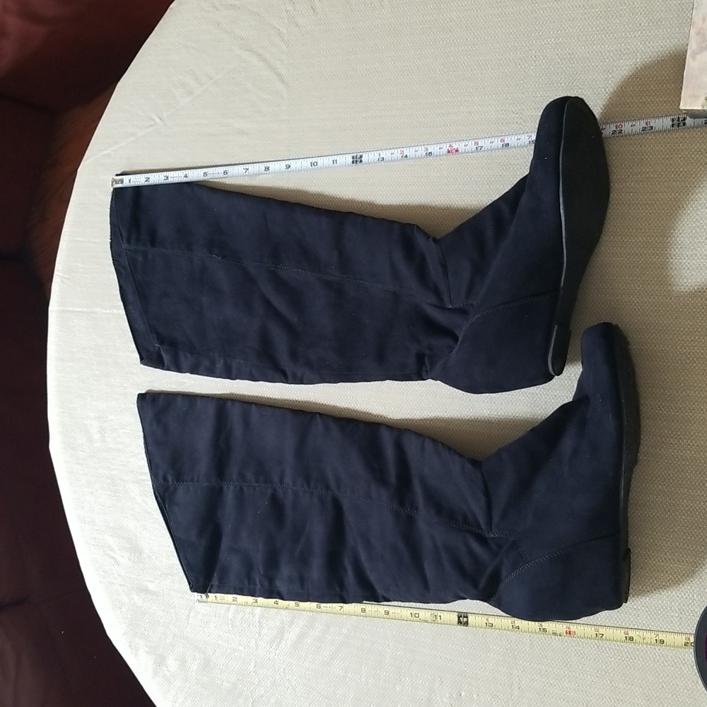 Kara Asymmetrical Soft Black Boots - Picture 2 of 5